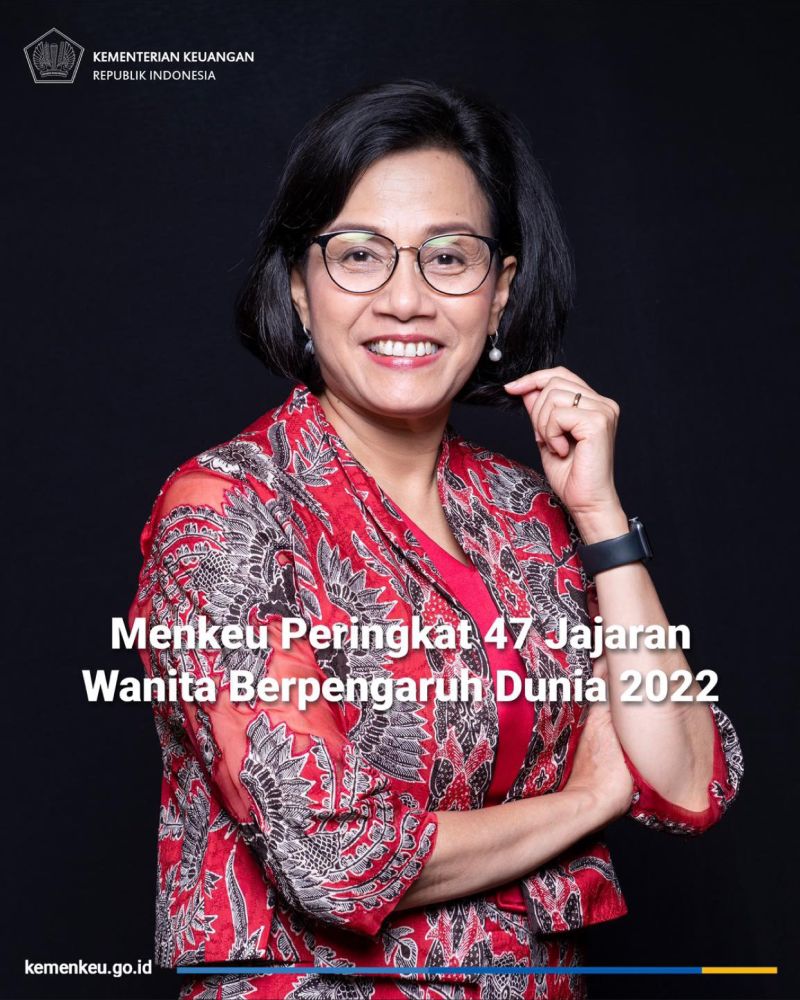 Sri Mulyani Masuk Deretan 100 Wanita Berpengaruh Dunia 2022