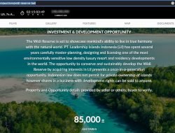 Lelang Pengelolaan Kepulauan Widi di Maluku Utara, di Sotheby’s