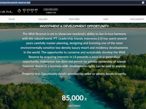 Lelang Pengelolaan Kepulauan Widi di Maluku Utara, di Sotheby’s