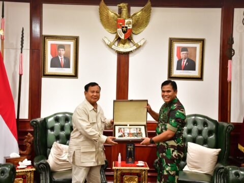 Menhan RI dan Kasal Bahas Pembangunan Kekuatan Matra Laut