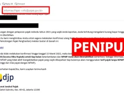 Modus Penipuan Tagihan Pajak Lewat Email, Waspada Klik Ini