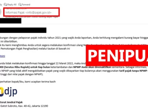 Modus Penipuan Tagihan Pajak Lewat Email, Waspada Klik Ini