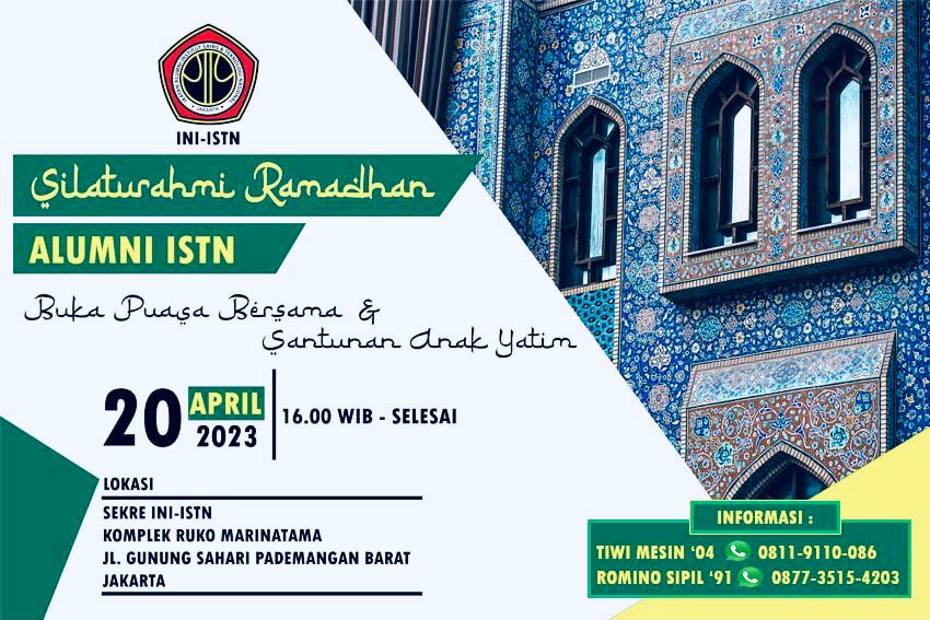 Silaturahmi Ramadhan Alumni INI-ISTN untuk Membangun Tali Persaudaraan dan Kebersamaan”