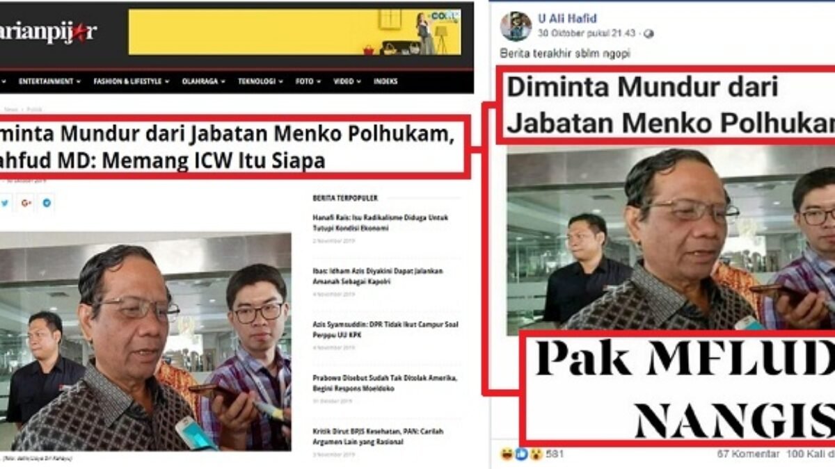Diminta Mundur dari Jabatan Menko Polhukam Mahfud MD Menangis