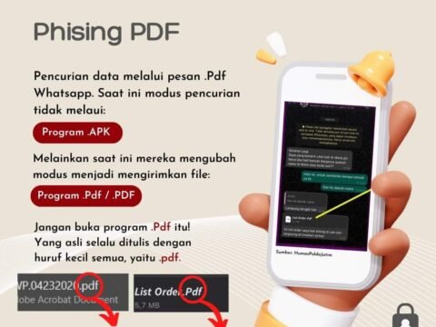 Hati-Hati Penipu Kirim File PDF pakai p besar, Padahal Sebenarnya File .apk