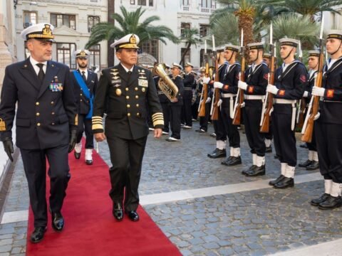 Laksamana TNI Muhammad Ali Kunjungi Italian Navy