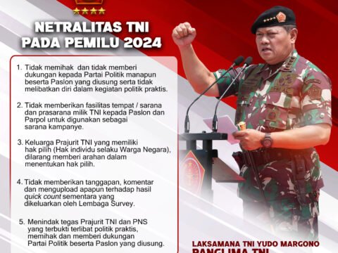 Netralitas TNI Pada Pemilu 2024, Kembali Diingatkan Panglima TNI Yudo Margono