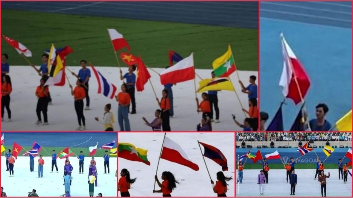 Insiden Bendera Indonesia Terbalik di SEA Games Dalam Pre-Show Opening Ceremony