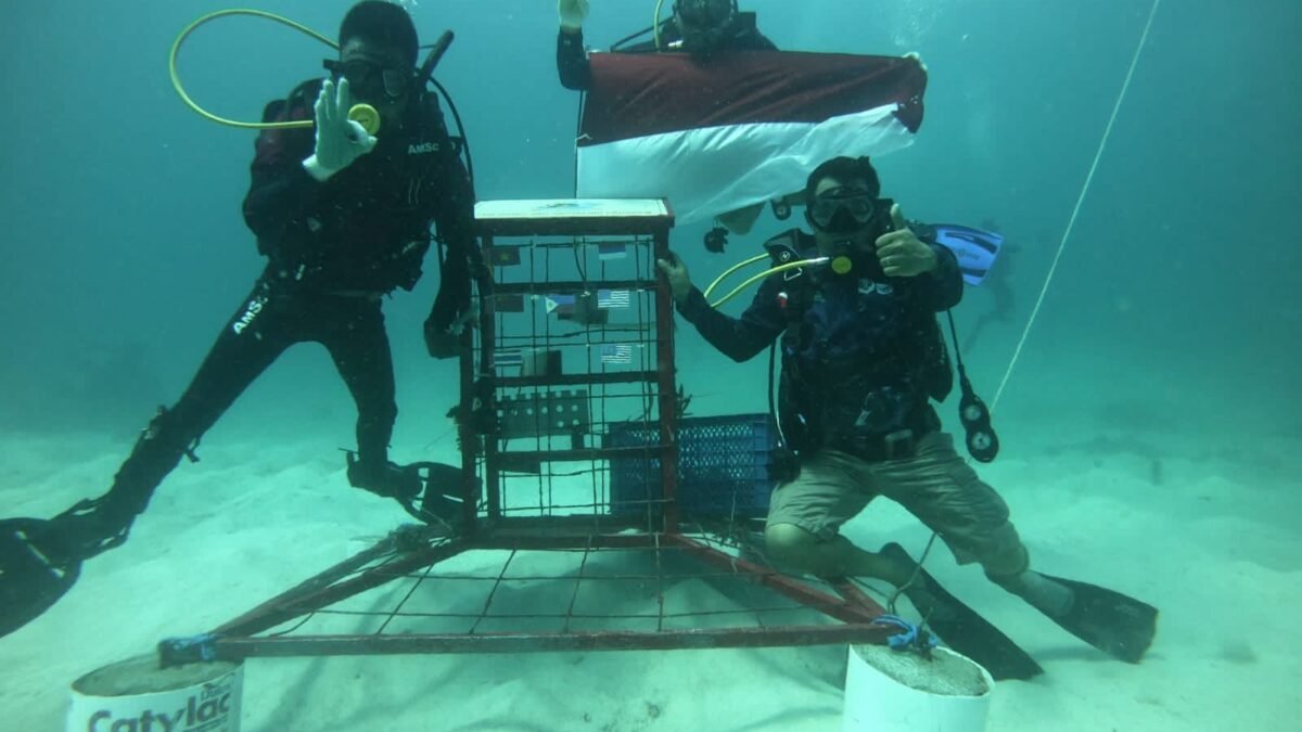 Peserta MNEK 2023 Menikmati Keindahan Pulau Samalona