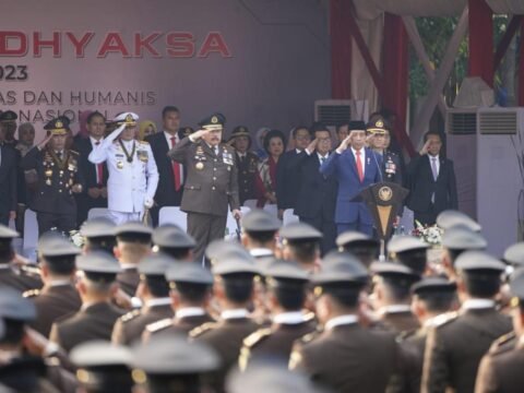 Panglima TNI Laksamana Yudo Margono Hadiri Upacara Hari Bhakti Adhyaksa ke-63 Panglima TNI Laksamana Yudo Margono Hadiri Upacara Hari Bhakti Adhyaksa ke-63