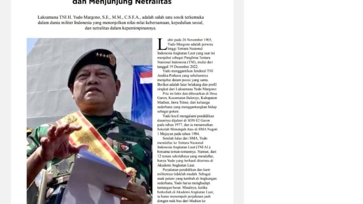 Sosok Panglima TNI Yang Menyatu Dengan Rakyat dan Menjunjung Netralitas Sosok Panglima TNI Yang Menyatu Dengan Rakyat dan Menjunjung Netralitas