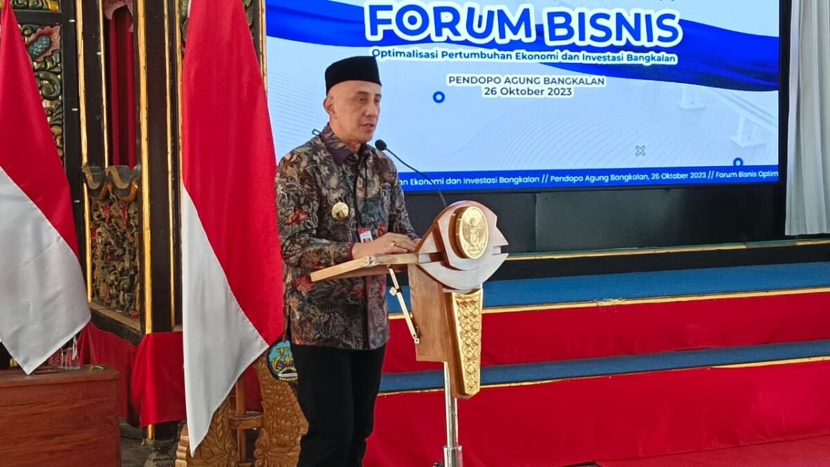 Pj Bupati Bangkalan Yakinkan Keamanan Berinvestasi dan Memudahkan Pengurusan Izin Usaha Pj Bupati Bangkalan Yakinkan Keamanan Berinvestasi dan Memudahkan Pengurusan Izin Usaha