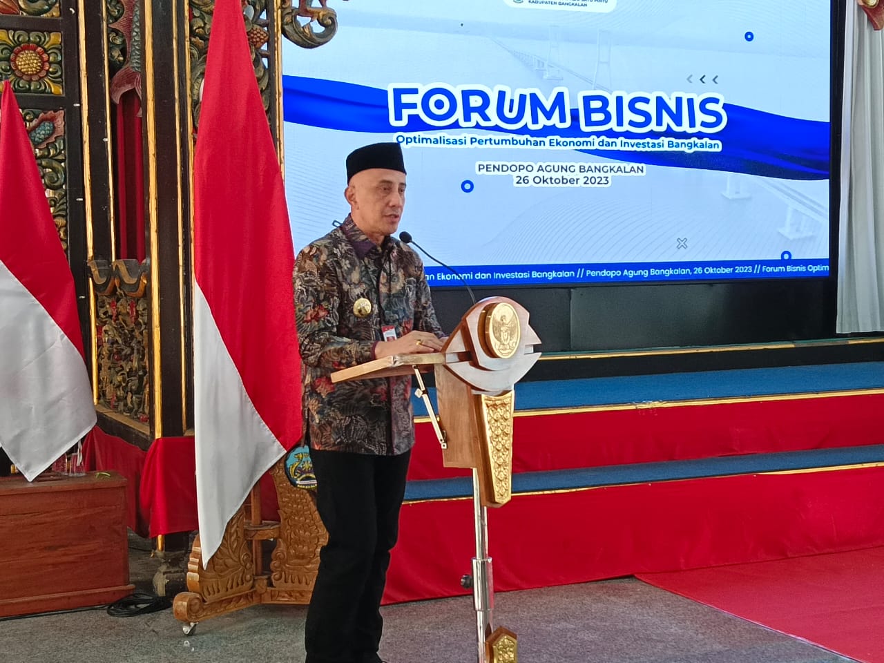 Pj Bupati Bangkalan Yakinkan Keamanan Berinvestasi dan Memudahkan Pengurusan Izin Usaha