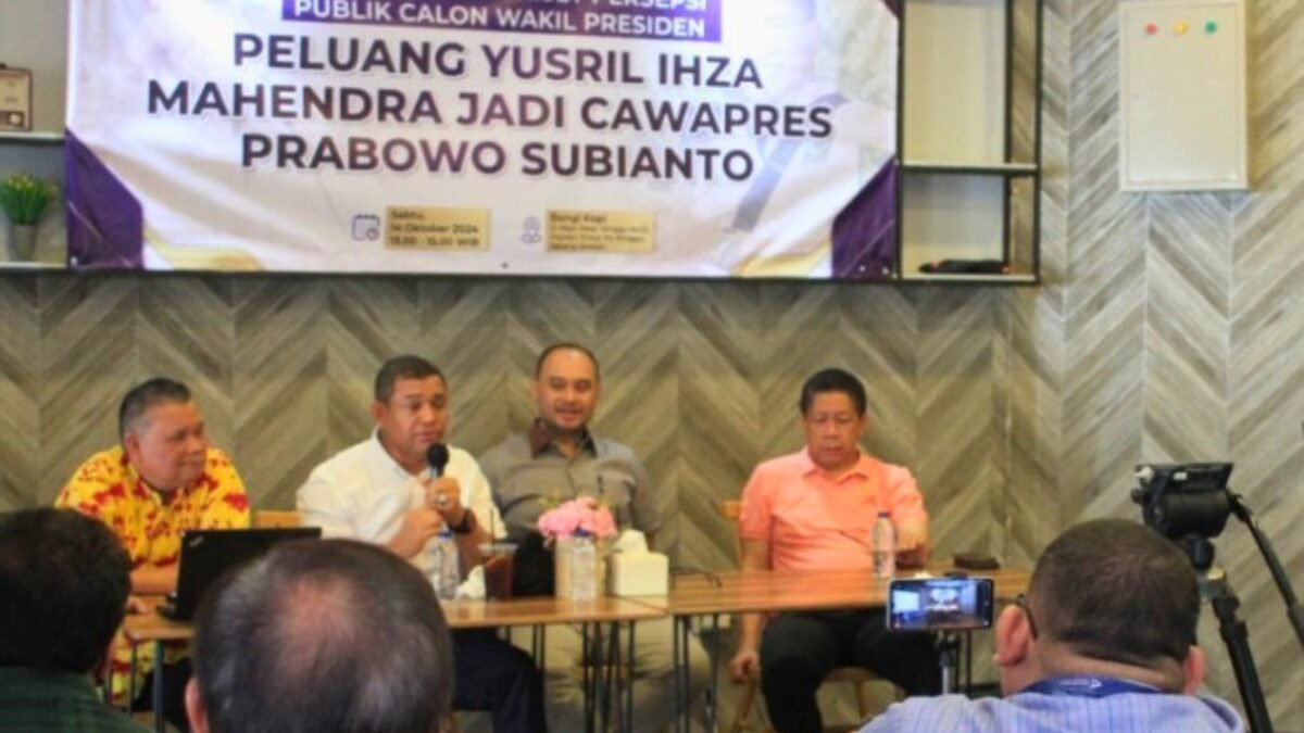 Diskusi Publik: Yusril Ihza Mahendra, Pilihan Tepat Sebagai Cawapres?