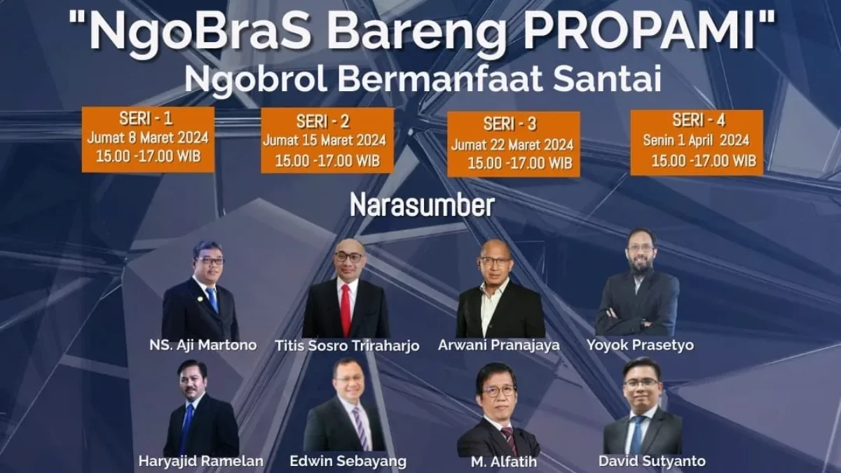 Serial Talkshow Inspiratif ‘Ngobras Bareng’ Bersama PROPAMI di Bulan Suci Ramadhan 2024