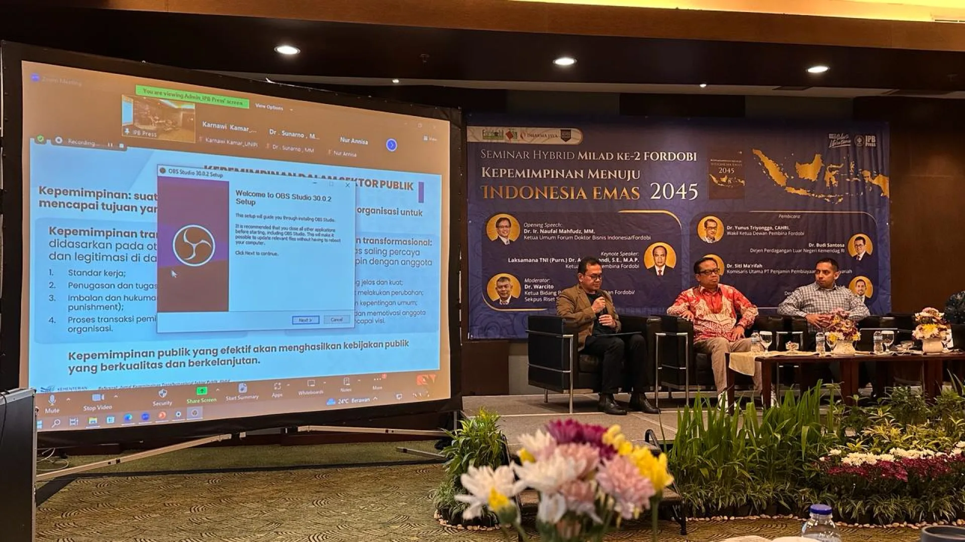 Acara Milad II Forum Doktor Bisnis Indonesia