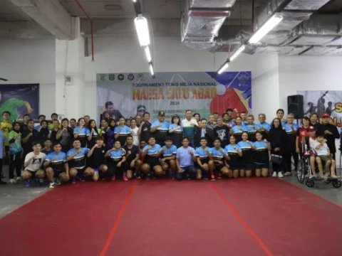 Pembina POR Maesa Komjen Pol Prof Dr Petrus R. Golose Resmi Buka Kejuaraan Tenis Meja Nasional