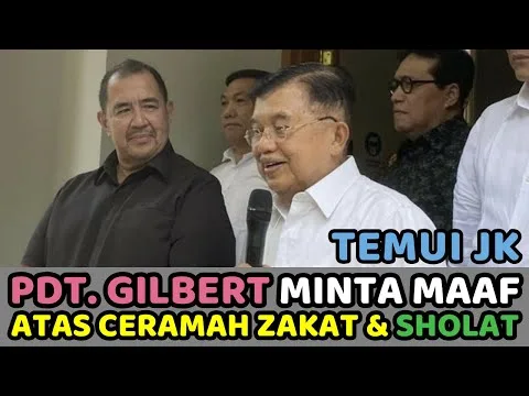 Temui JK, Pendeta Gilbert Minta Maaf dan Klarifikasi Soal Viral Ceramah Zakat