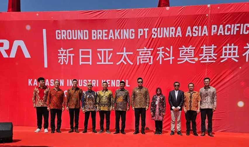 Groundbreaking Pabrik Motor Listrik Sunra di Kawasan Ekonomi Khusus Kendal, Jawa Tengah