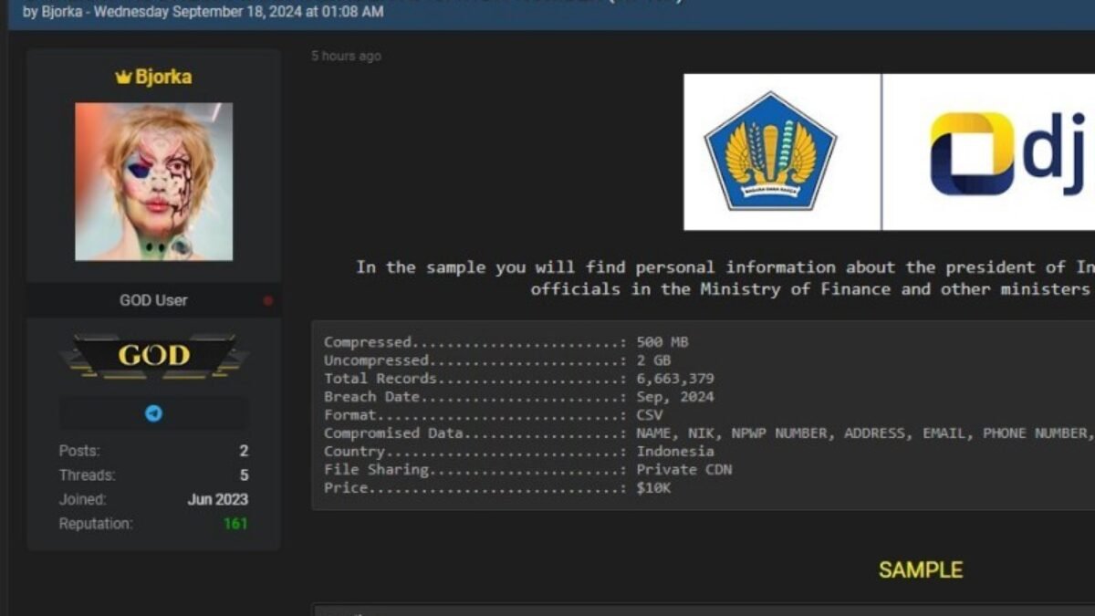 Heboh! Data 6 Juta NPWP Bocor, Kominfo Desak DJP Segera Beri Klarifikasi Heboh! Data 6 Juta NPWP Bocor, Kominfo Desak DJP Segera Beri Klarifikasi