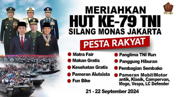 HUT ke-79 TNI: Pesta Rakyat dan Parade Alutsista, Saksikan Aksi Spektakuler TNI di Monas dan Teluk Jakarta!