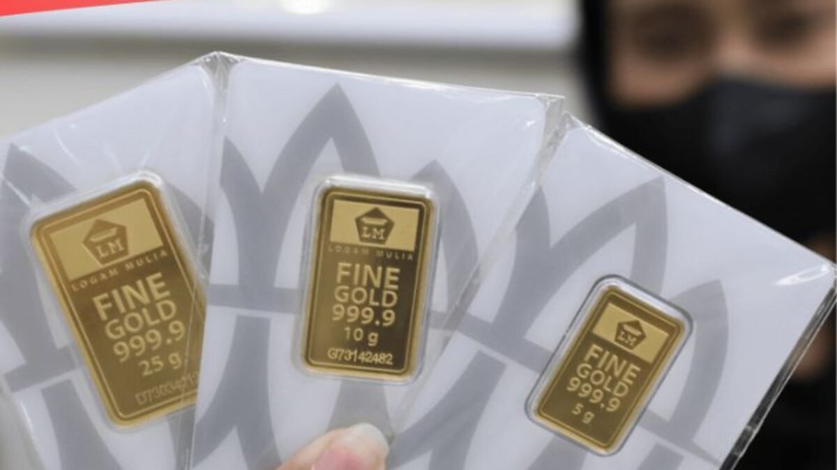 Harga Emas Antam Hari Ini Dibanderol Rp1,443 Juta, Naik Rp13 Ribu