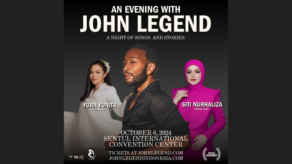 Yura Yunita dan Dato’ Sri Siti Nurhaliza Tampil Spesial di Konser John Legend, Harga Tiket dan Cara Beli