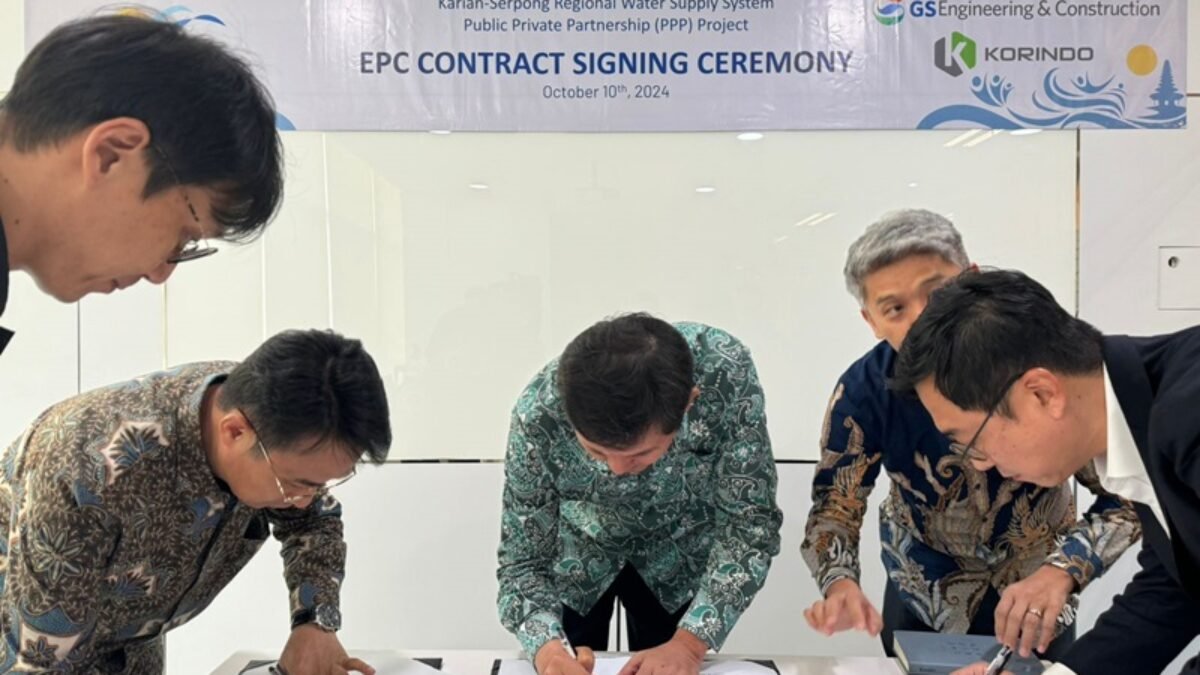 PT Karian Water Services Menandatangani Kontrak EPC untuk Proyek Pasokan Air Regional Karian-Serpong
