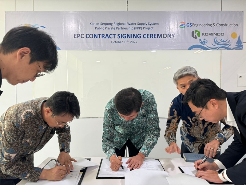 PT Karian Water Services Menandatangani Kontrak EPC untuk Proyek Pasokan Air Regional Karian-Serpong