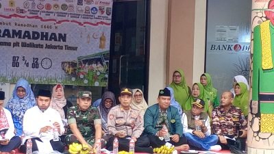 Forum Komunikasi Putra-Putri Purnawirawan dan Putra-Putri TNI-Polri (FKPPI) Rayon 090509 Ciracas menggelar Gebyar Tarhib Ramadhan (GETAR) 2025 di Kantor Kecamatan Ciracas, Jakarta (23/2/25).