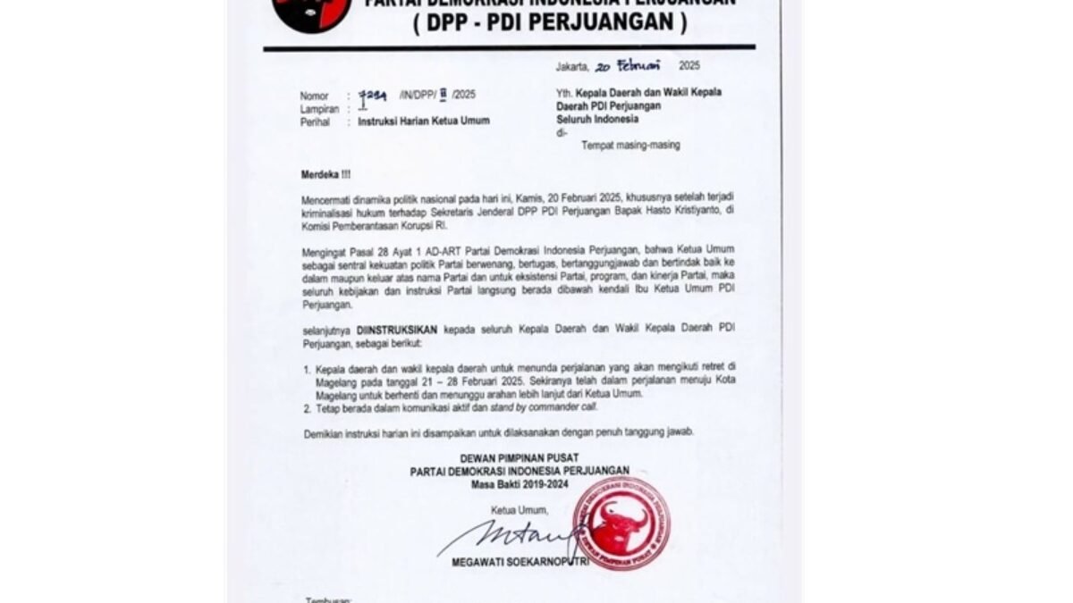 Kasus Hasto Ditahan KPK Retreat Magelang ‘Disandera’ Kepala Daerah dan Wakil Asal PDI Perjuangan Kasus Hasto Ditahan KPK Retreat Magelang ‘Disandera’ Kepala Daerah dan Wakil Asal PDI Perjuangan