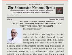 Peter F Gontha Memposting Tulisan Tentang Stabilitas Keuangan Global