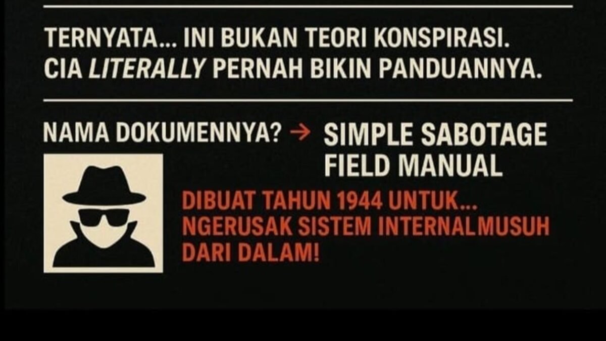 Simple Sabotage Field Manual, Dokumen CIA Asli?