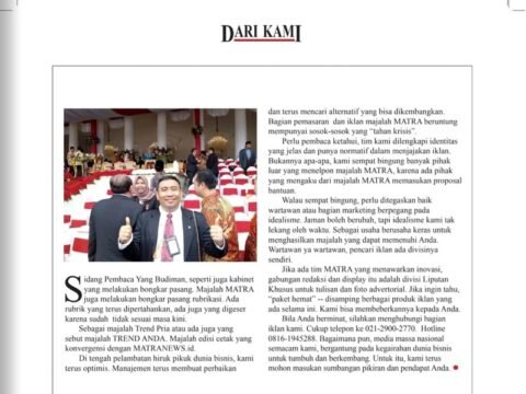 Wartawan Istana, Apa Sih Hebatnya? Oleh: SS Budi Raharjo MM