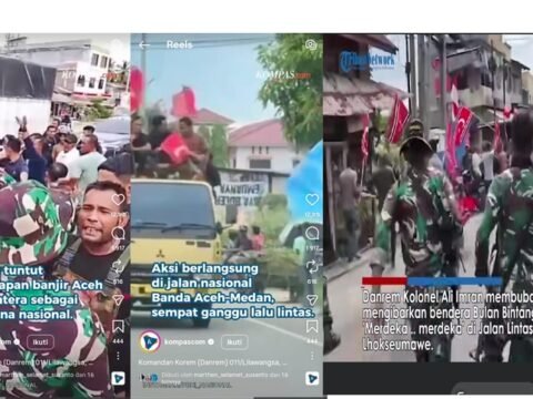 Waspadai Upaya Provokatif, TNI Amankan Pendemo Bersenjata Api di Lhokseumawe