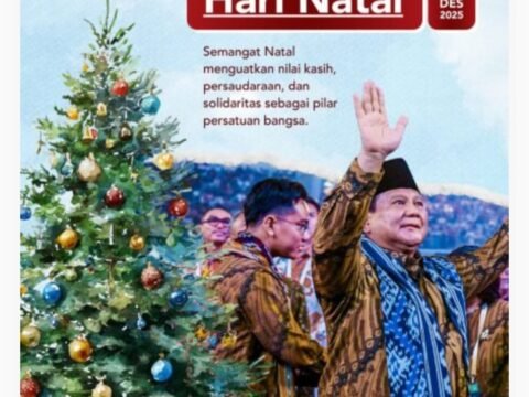 Prabowo Subianto Mengucapkan Selamat Hari Natal
