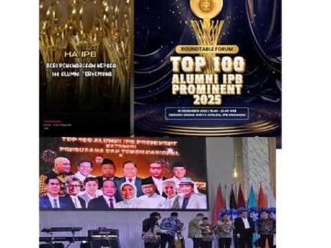 Laksamana Ade Supandi Terima Penghargaan Top 100 Alumni IPB Prominent