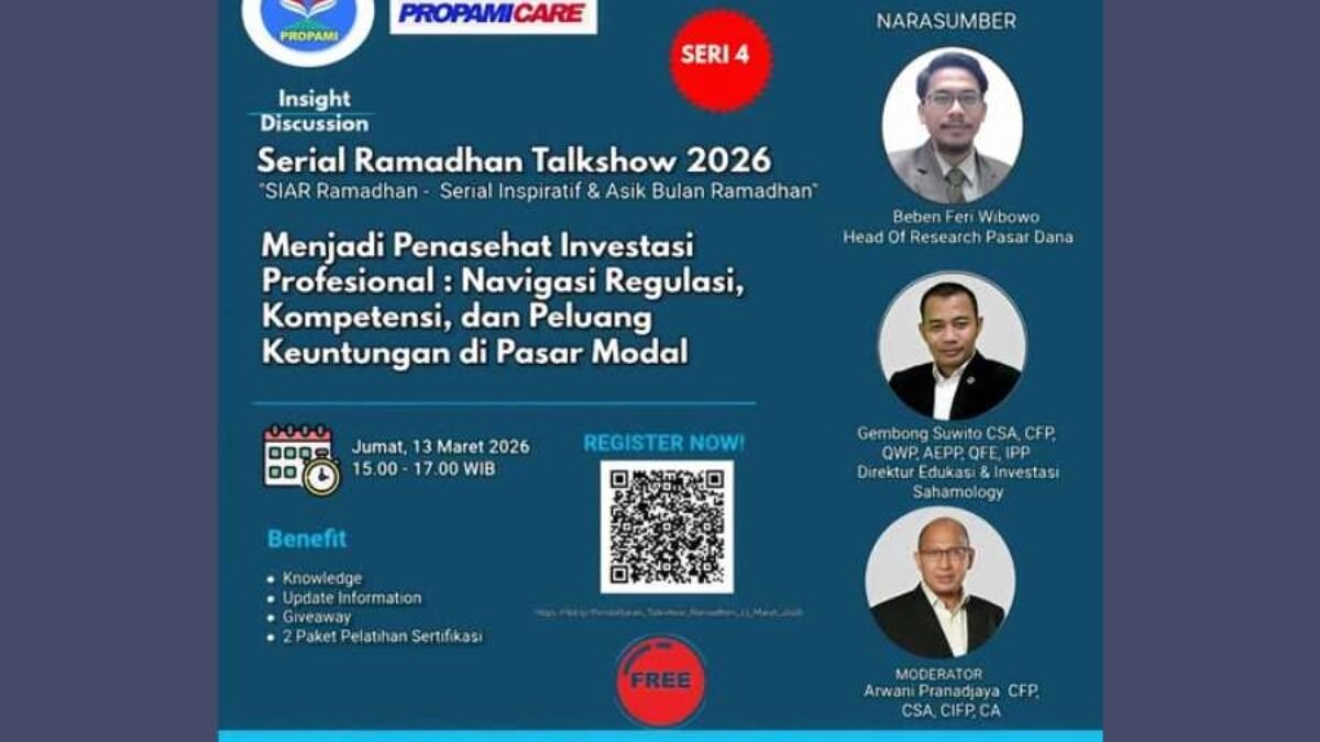 PROPAMI Angkat Topik Profesi Penasehat Investasi dalam Serial Ramadhan Talkshow 2026