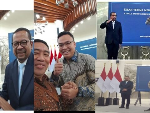 Acara Pisah Sambut Kepala Badan Komunikasi Pemerintah (BAKOM RI) dari Angga Raka Prabowo ke M Qodari Acara Pisah Sambut Kepala Badan Komunikasi Pemerintah (BAKOM RI) dari Angga Raka Prabowo ke M Qodari
