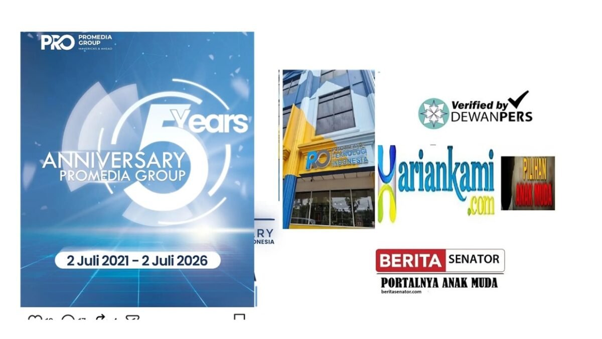 5th Promedia: Sang Pionir Ekosistem Media Digital Indonesia, Selamat Ulang Tahun Promedia Teknologi Indonesia! 5th Promedia: Sang Pionir Ekosistem Media Digital Indonesia, Selamat Ulang Tahun Promedia Teknologi Indonesia!