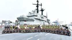 Kapal ITS Giuseppe Garibaldi Resmi Tiba Di Jakarta