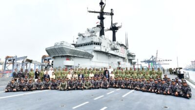 Kapal ITS Giuseppe Garibaldi Resmi Tiba Di Jakarta