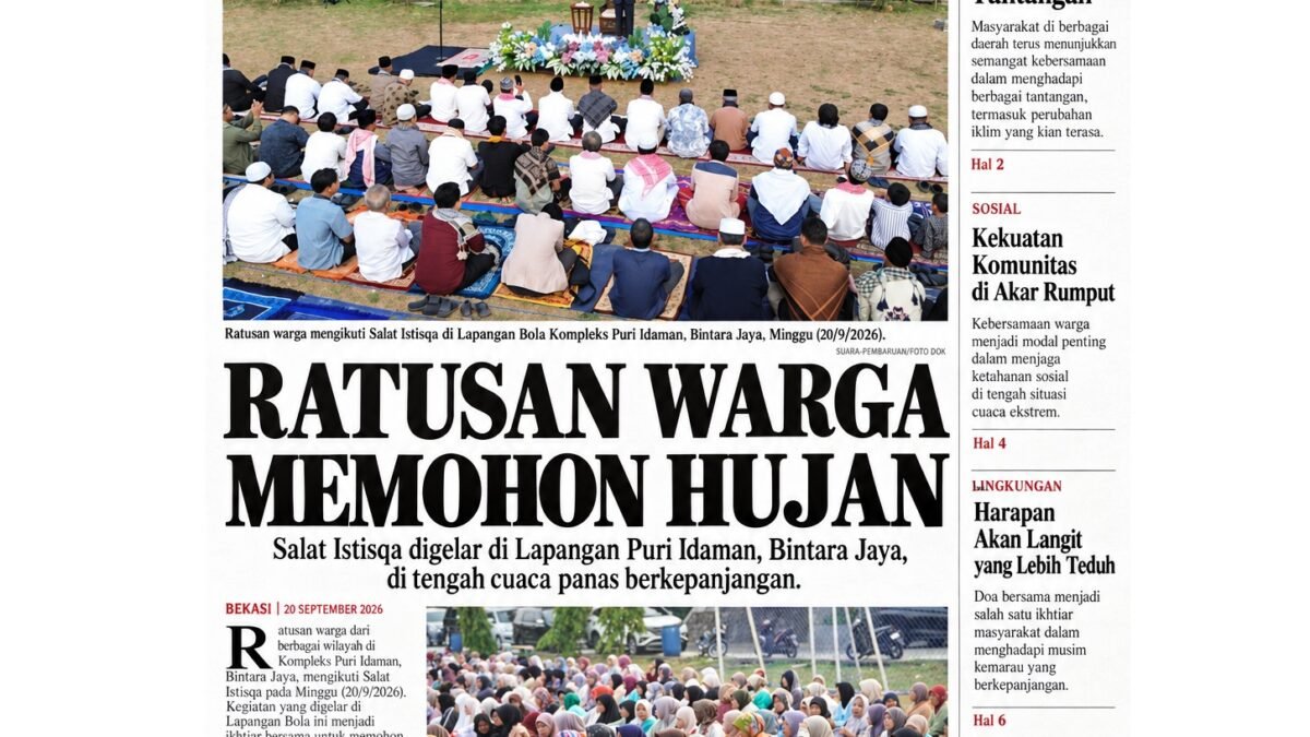 Ratusan Warga Bintara Jaya Menengadah Harap, Memohon Hujan di Tengah Cuaca Panas Ekstrem Ratusan Warga Bintara Jaya Menengadah Harap, Memohon Hujan di Tengah Cuaca Panas Ekstrem