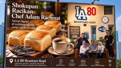 LA 80 Beantaro Kopi: Tempat Nongkrong atau Nugas Belajar Dekat Universitas Pancasila, Stasiun Universitas Pancasila