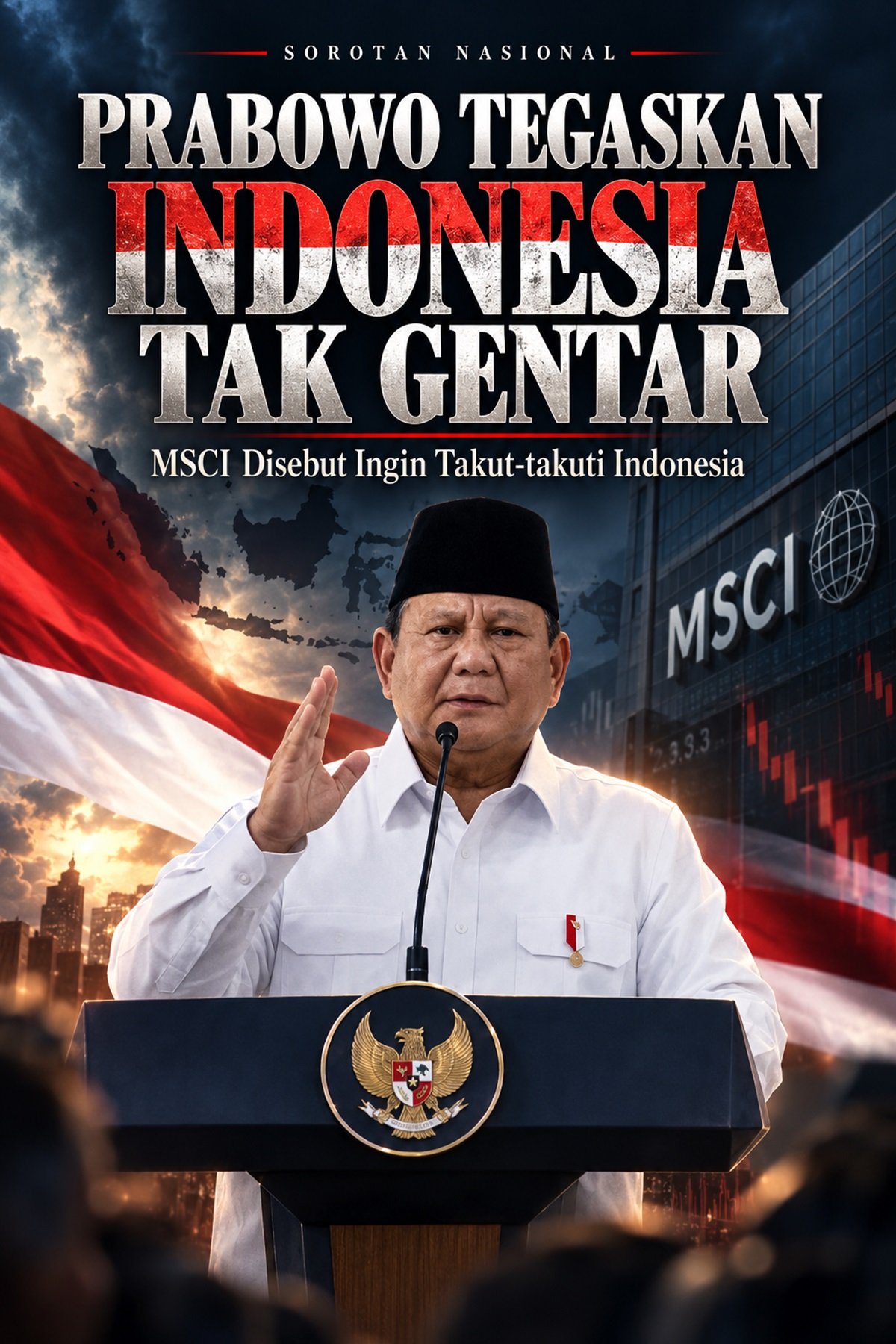 Prabowo Tantang MSCI: Indonesia Tak Takut Siapa Pun! Ada Apa di Balik Tekanan Pasar Global?