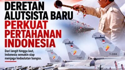 Dua Tahun Gerak Nyata, Deretan Alutsista Baru Perkuat Pertahanan Indonesia