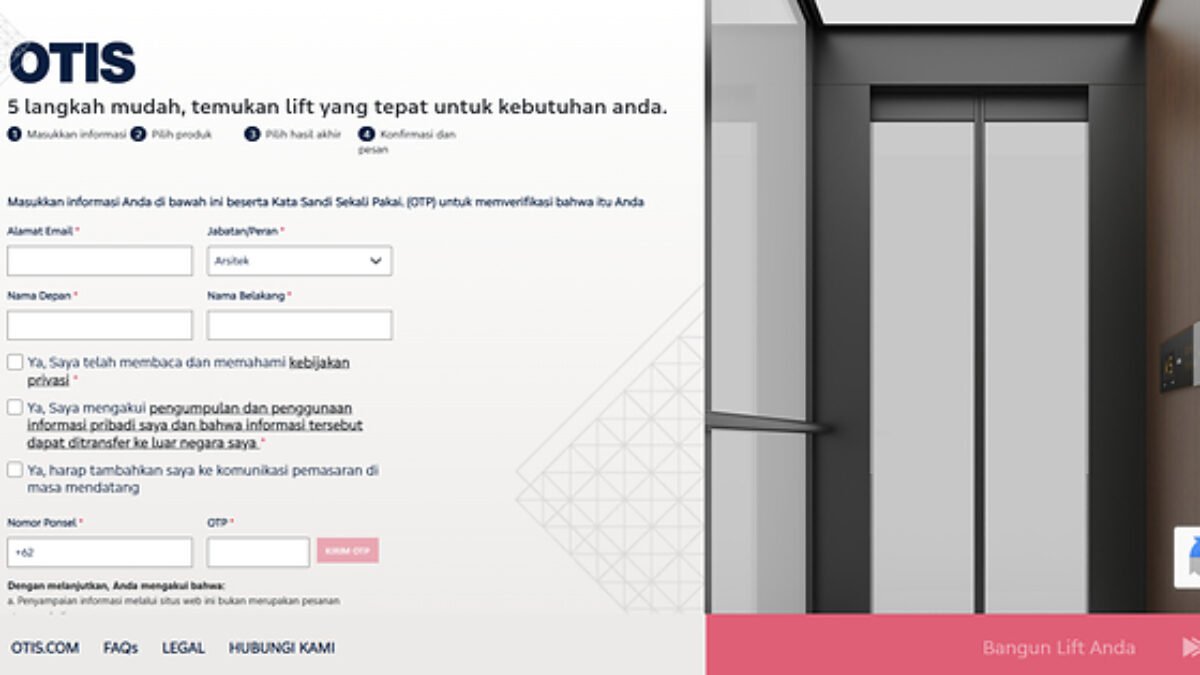 Pemilik Rumah di Indonesia Kini Dapat Mengonfigurasi Homelift Otis dan Mendapatkan Estimasi Harga Secara Online Pemilik Rumah di Indonesia Kini Dapat Mengonfigurasi Homelift Otis dan Mendapatkan Estimasi Harga Secara Online