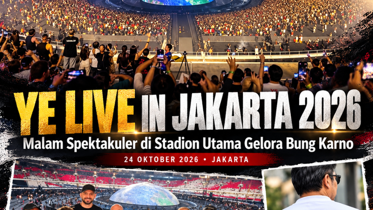 Satu-Satunya di Asia Tenggara, Konser Kanye West di Jakarta Diserbu Bule