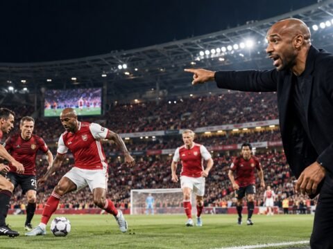 Thierry Henry Bawa Arsenal Legends Tumbangkan MU 3-2 di GBK, Rivalitas Klasik Kembali Membara