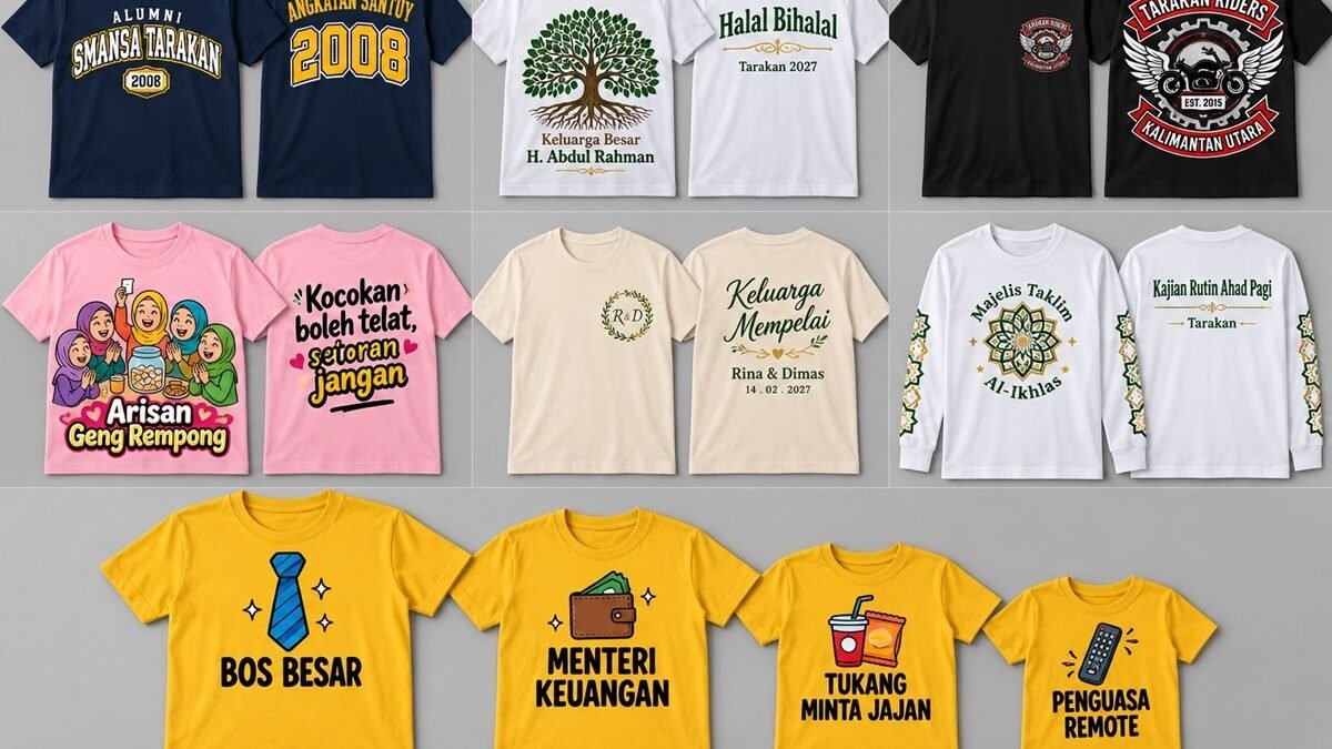 8 Prompt AI untuk Desain Kaos Custom: Tinggal Isi Nama, Hasilnya Siap Dibawa ke Tukang Sablon